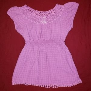 Light purple baby doll top